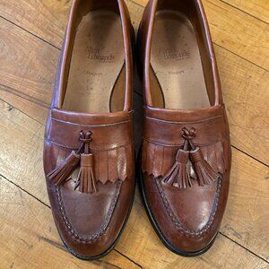 Allen Edmonds Newport Brown Leather Men's Tassel Loafers Size 11 D
